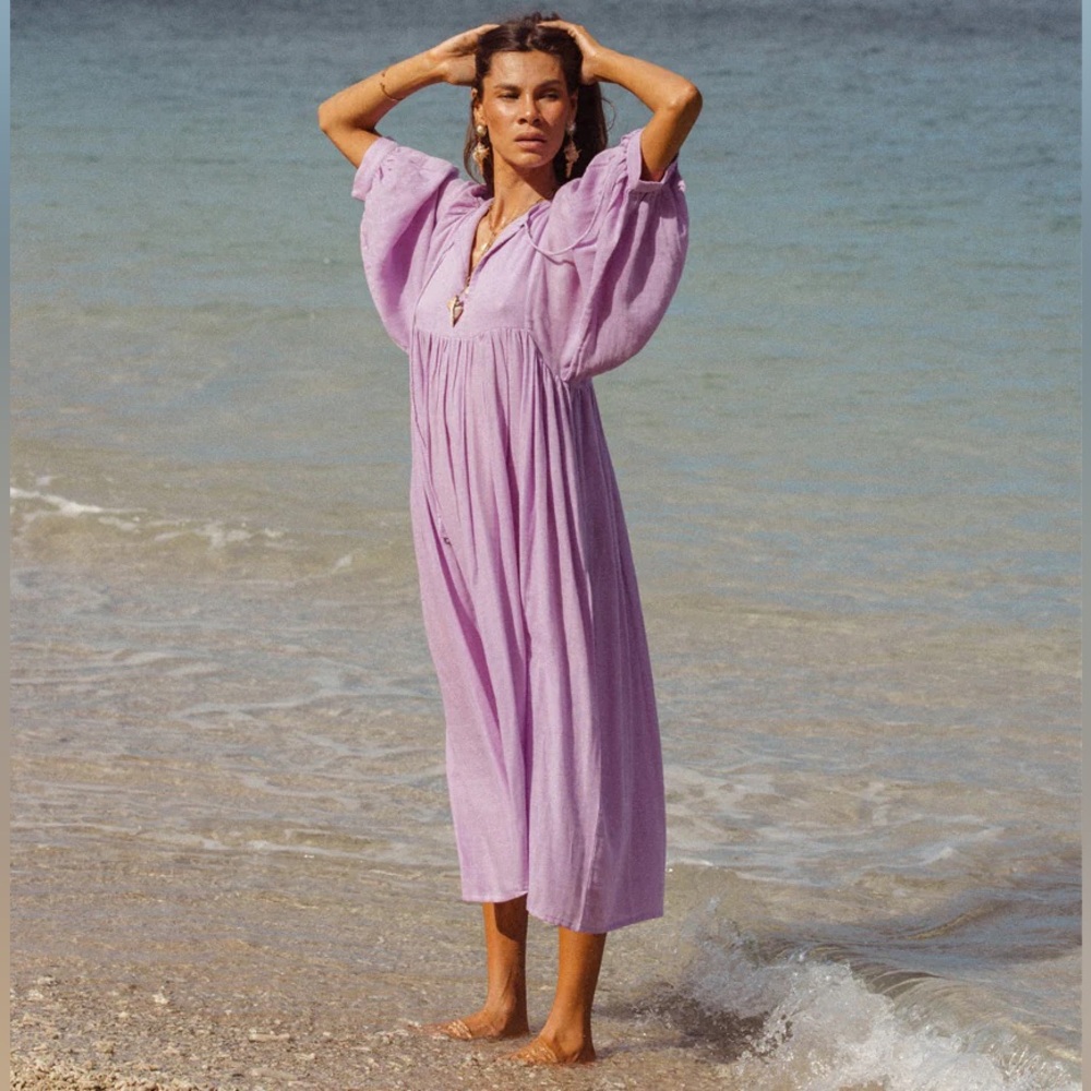 Daughters of India Kyra Midi Dress in Lilac
Gauze - Picture 9 of 13